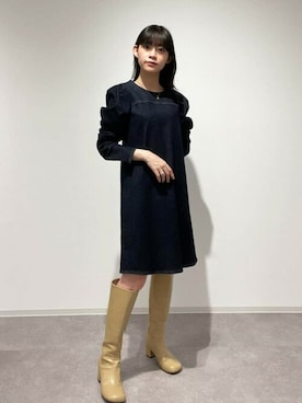 N. STAFFさん（レディース・157cm）の冬コーディネート