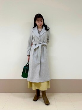 「N.（N. Natural Beauty Basic）（エヌエヌナチュラルビューティーベーシック）のアイテム（チェスターコート）」を使った、N. STAFFさん（レディース・166cm）の冬コーディネート