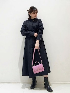 N. STAFFさん（レディース・158cm）の冬コーディネート