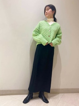 N. STAFFさん(レディース・159cm)の冬コーディネート