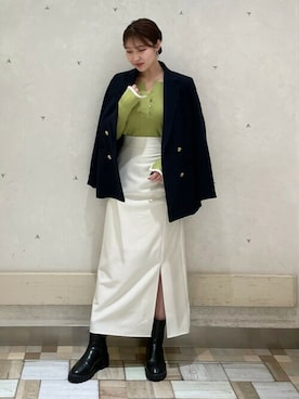 N. STAFFさん（レディース・157cm）の冬コーディネート