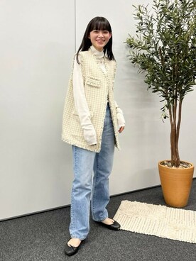 N. STAFFさん（レディース・157cm）の冬コーディネート