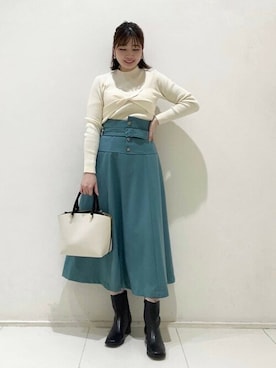 N. STAFFさん（レディース・158cm）の冬コーディネート