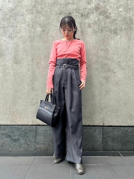 N. STAFFさん（レディース・157cm）の冬コーディネート