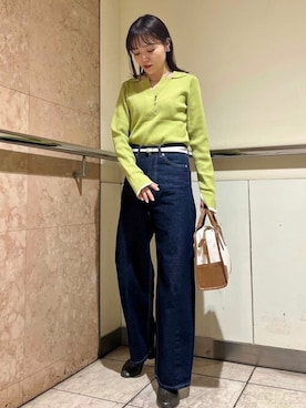 N. STAFFさん（レディース・157cm）の冬コーディネート