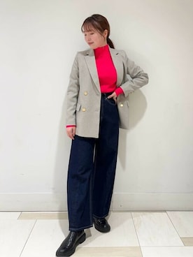 N. STAFFさん（レディース・159cm）の冬コーディネート