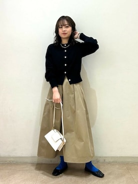 N. STAFFさん（レディース・160cm）の冬コーディネート