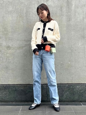 N. STAFFさん（レディース・157cm）の冬コーディネート