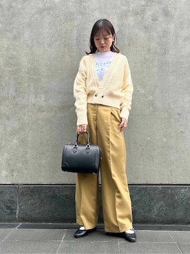 N. STAFFさん（レディース・157cm）の冬コーディネート