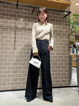 N. STAFFさん（レディース・157cm）の冬コーディネート