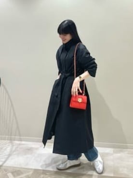 「ラフスタイル」｜「アイテム（その他アウター）」を使った、N. STAFFさん（レディース・157cm）の冬コーディネート