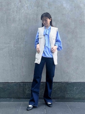 N. STAFFさん（レディース・157cm）の春コーディネート