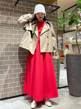 「N.（N. Natural Beauty Basic）（エヌエヌナチュラルビューティーベーシック）のアイテム（トレンチコート）」を使った、N. STAFFさん（レディース・157cm）の春コーディネート