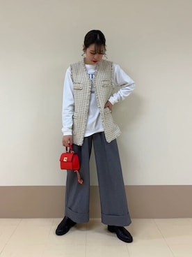 N. STAFFさん（レディース・166cm）の春コーディネート