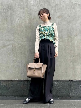 N. STAFFさん（レディース・157cm）の春コーディネート