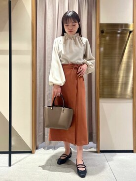 N. STAFFさん（レディース・157cm）の春コーディネート