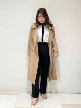 「N.（N. Natural Beauty Basic）（エヌエヌナチュラルビューティーベーシック）のアイテム（トレンチコート）」を使った、N. STAFFさん（レディース・159cm）の春コーディネート