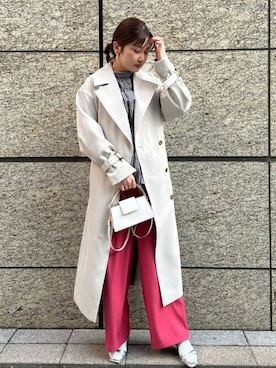 「N.（N. Natural Beauty Basic）（エヌエヌナチュラルビューティーベーシック）のアイテム（トレンチコート）」を使った、N. STAFFさん（レディース・158cm）の春コーディネート