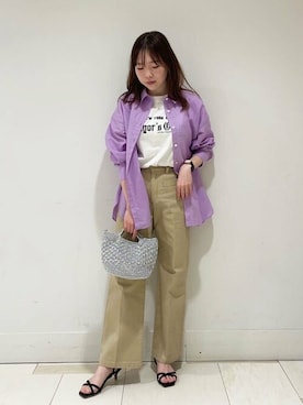 N. STAFFさん(レディース・159cm)の春コーディネート