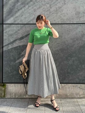 N. STAFFさん（レディース・158cm）の春コーディネート