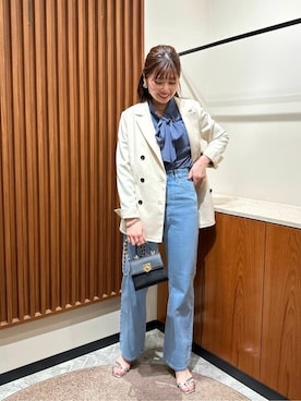 「N.（N. Natural Beauty Basic）（エヌエヌナチュラルビューティーベーシック）のアイテム（テーラードジャケット）」を使った、N. STAFFさん（レディース・158cm）の春コーディネート