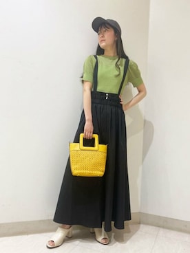 「N.（N. Natural Beauty Basic）（エヌエヌナチュラルビューティーベーシック）のアイテム（キャップ）」を使った、N. STAFFさん（レディース・159cm）の春コーディネート