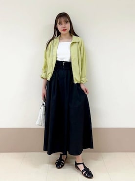 「N.（N. Natural Beauty Basic）（エヌエヌナチュラルビューティーベーシック）のアイテム（ブルゾン）」を使った、N. STAFFさん（レディース・166cm）の春コーディネート