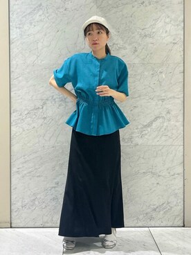 「N.（N. Natural Beauty Basic）（エヌエヌナチュラルビューティーベーシック）のアイテム（キャップ）」を使った、N. STAFFさん（レディース・148cm）の春コーディネート