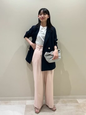 「N.（N. Natural Beauty Basic）（エヌエヌナチュラルビューティーベーシック）のアイテム（テーラードジャケット）」を使った、N. STAFFさん（レディース・157cm）の春コーディネート