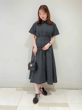「N.（N. Natural Beauty Basic）（エヌエヌナチュラルビューティーベーシック）のアイテム（シャツワンピース）」を使った、N. STAFFさん（レディース・159cm）の春コーディネート