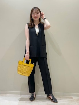 「N.（N. Natural Beauty Basic）（エヌエヌナチュラルビューティーベーシック）のアイテム（セットアップ）」を使った、N. STAFFさん（レディース・159cm）の春コーディネート