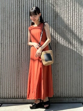 N. STAFFさん（レディース・157cm）の春コーディネート