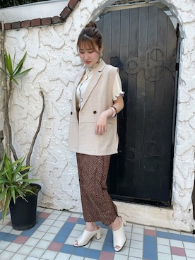 N. STAFFさん（レディース・157cm）の春コーディネート