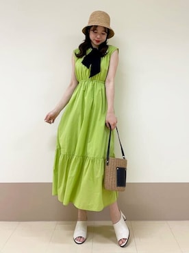 「N.（N. Natural Beauty Basic）（エヌエヌナチュラルビューティーベーシック）のアイテム（帽子）」を使った、N. STAFFさん（レディース・166cm）の春コーディネート