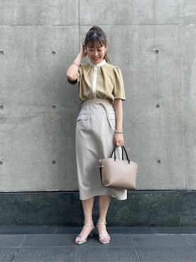 N. STAFFさん（レディース・157cm）の春コーディネート