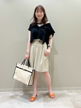 N. STAFFさん（レディース・159cm）の春コーディネート