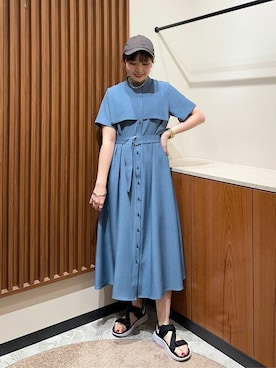 「N.（N. Natural Beauty Basic）（エヌエヌナチュラルビューティーベーシック）のアイテム（帽子）」を使った、N. STAFFさん（レディース・158cm）の春コーディネート