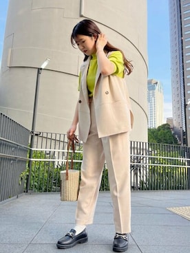 N. STAFFさん（レディース・164cm）の春コーディネート