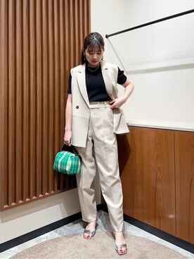 N. STAFFさん（レディース・158cm）の春コーディネート