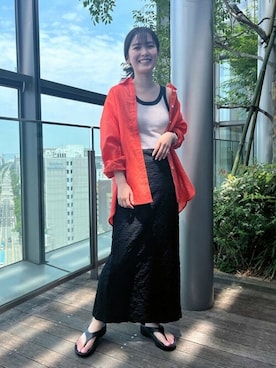 N. STAFFさん（レディース・159cm）の春コーディネート