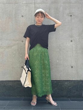 「N.（N. Natural Beauty Basic）（エヌエヌナチュラルビューティーベーシック）のアイテム（帽子）」を使った、N. STAFFさん（レディース・148cm）の春コーディネート