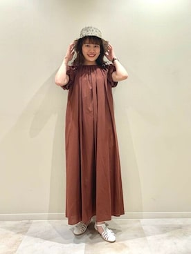 「N.（N. Natural Beauty Basic）（エヌエヌナチュラルビューティーベーシック）のアイテム（帽子）」を使った、N. STAFFさん（レディース・161cm）の春コーディネート