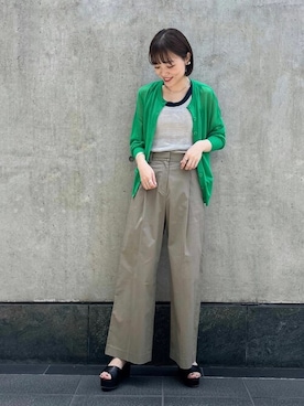 N. STAFFさん（レディース・157cm）の春コーディネート