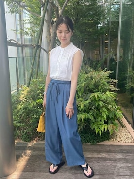 N. STAFFさん（レディース・159cm）の夏コーディネート