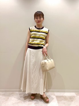 N. STAFFさん（レディース・161cm）の夏コーディネート