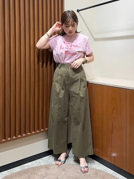 N. STAFFさん（レディース・158cm）の夏コーディネート