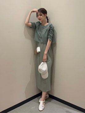 N. STAFFさん（レディース・166cm）の夏コーディネート