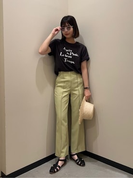「N.（N. Natural Beauty Basic）（エヌエヌナチュラルビューティーベーシック）のアイテム（帽子）」を使った、N. STAFFさん（レディース・168cm）の夏コーディネート
