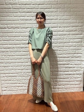 N. STAFFさん（レディース・152cm）の夏コーディネート