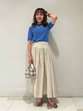 N. STAFFさん（レディース・161cm）の夏コーディネート